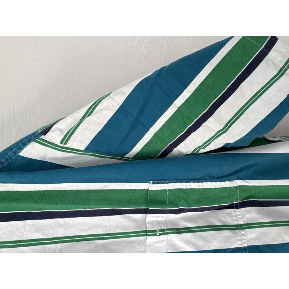 Vintage Basic Editions Striped Button Shirt XL Te… - image 2